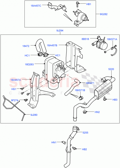 Part Diagram for Land Rover LR018305