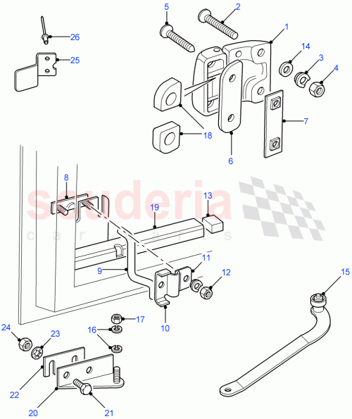 Part Diagram for Land Rover BFH710120