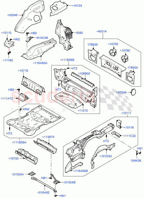 Part Diagram for Land Rover LR163970
