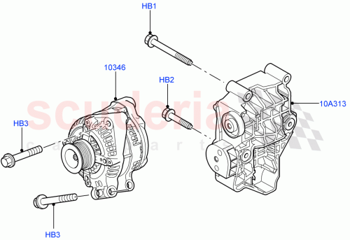 Part Diagram for Land Rover YLE500190