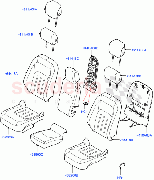 Part Diagram for Land Rover LR157331
