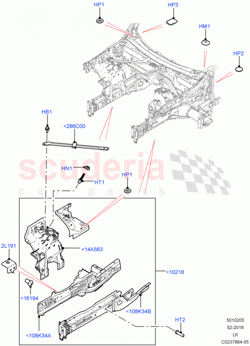 Part Diagram for Land Rover LR045400