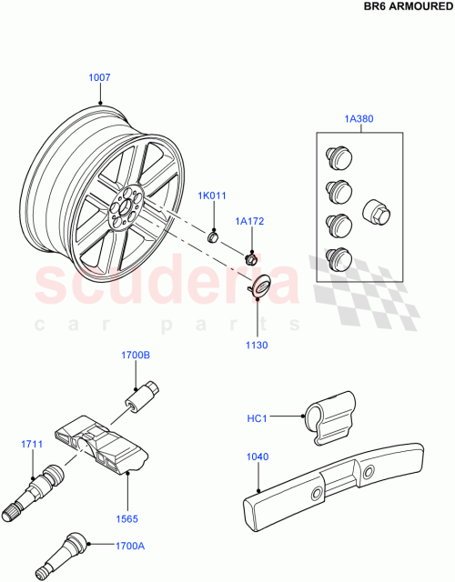 Part Diagram for Land Rover KBM000050