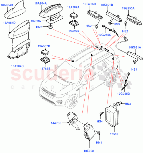 Part Diagram for Land Rover LR164121
