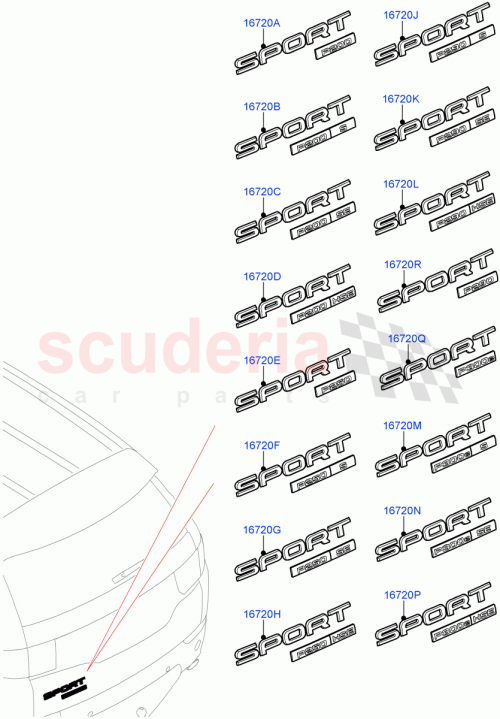 Part Diagram for Land Rover LR126998