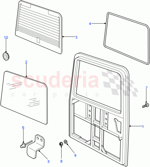 Part Diagram for Land Rover RU610183L