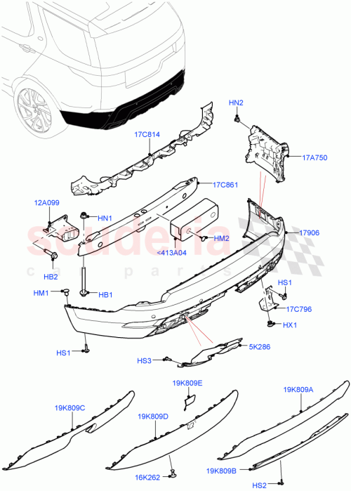 Part Diagram for Land Rover LR142599