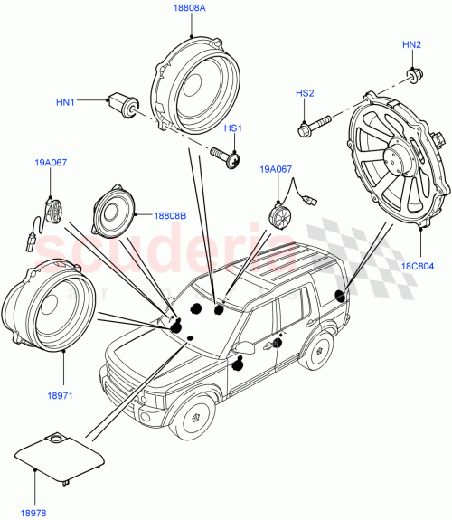 Part Diagram for Land Rover XYG500170