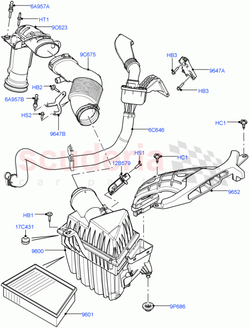 Part Diagram for Land Rover LR053014