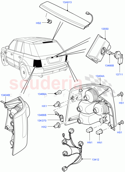 Part Diagram for Land Rover XFB000682