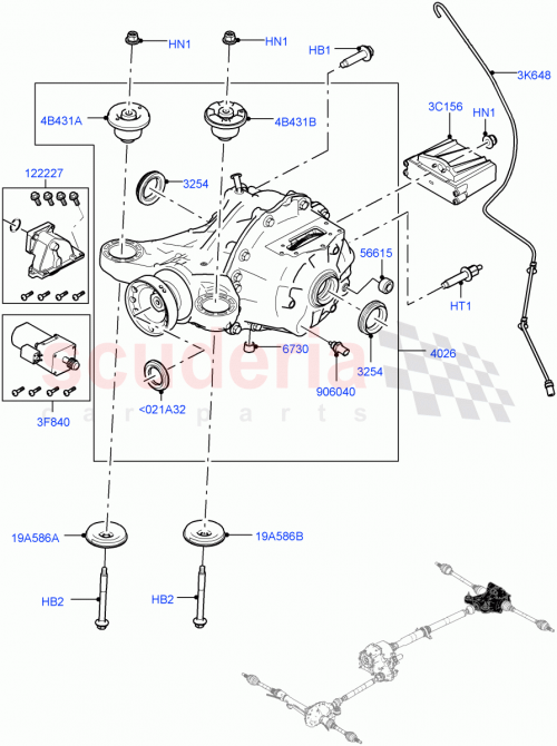 Part Diagram for Land Rover LR161862