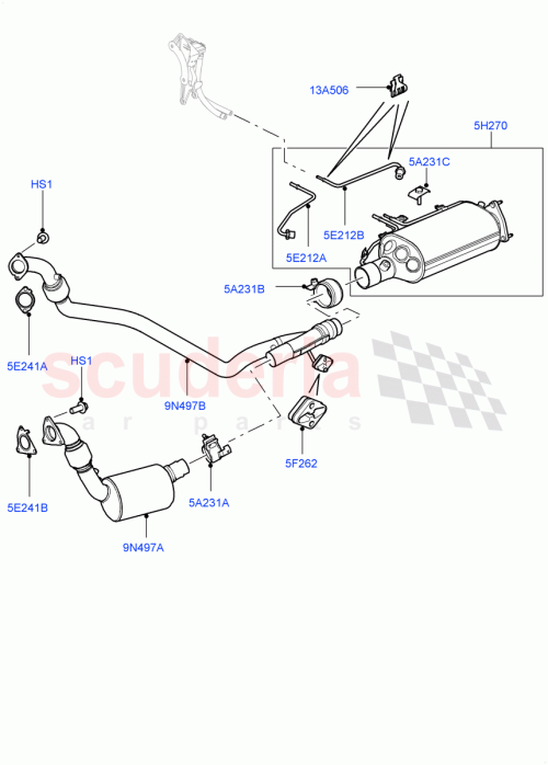 Part Diagram for Land Rover LR017445