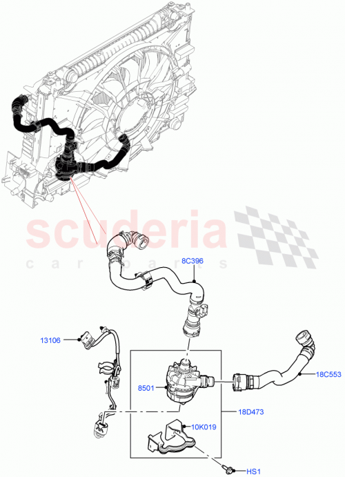 Part Diagram for Land Rover LR141075