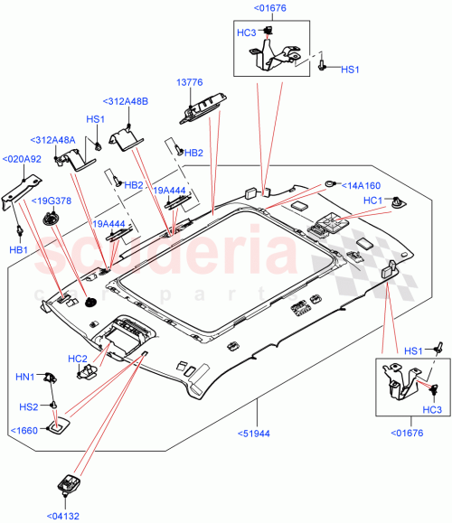 Part Diagram for Land Rover LR157129
