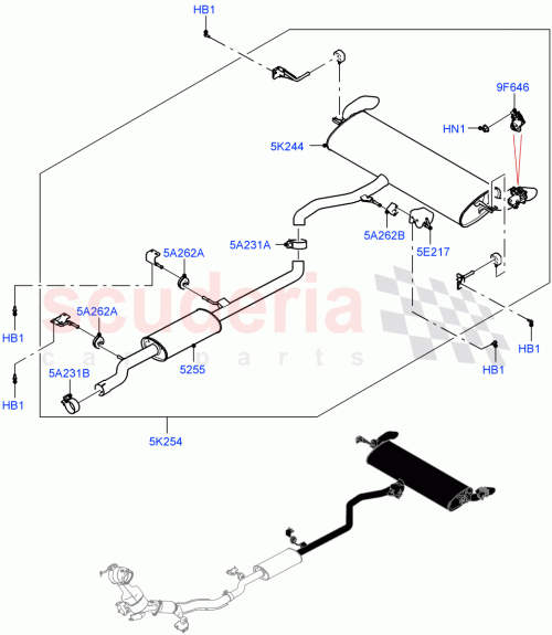 Part Diagram for Land Rover LR147983