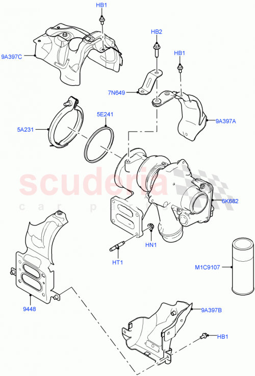 Part Diagram for Land Rover LR164809