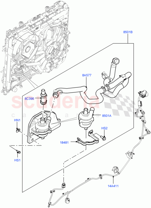Part Diagram for Land Rover LR088318
