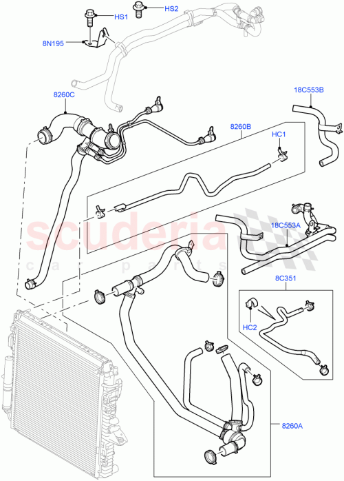 Part Diagram for Land Rover PCH501024