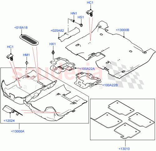Part Diagram for Land Rover LR155309