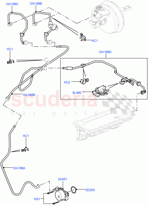 Part Diagram for Land Rover LR088580