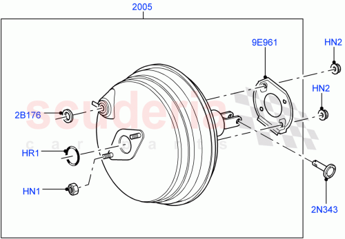 Part Diagram for Land Rover LR012903