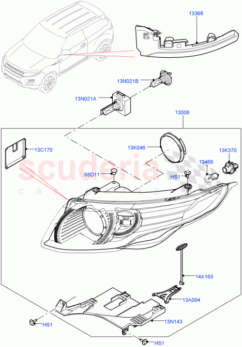 Part Diagram for Land Rover LR082270