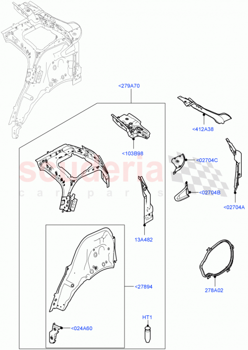 Part Diagram for Land Rover LR155797