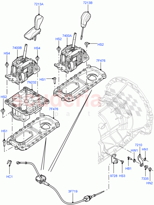 Part Diagram for Land Rover LR016306
