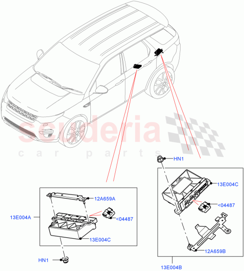 Part Diagram for Land Rover LR128203