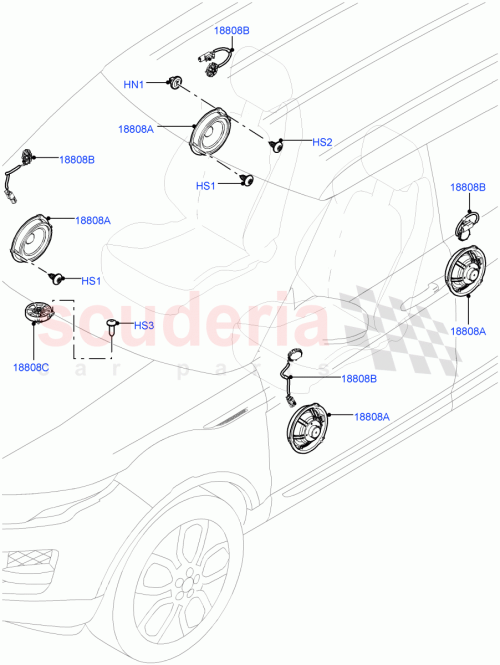 Part Diagram for Land Rover LR080338
