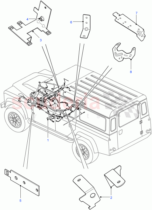 Part Diagram for Land Rover ABU710260