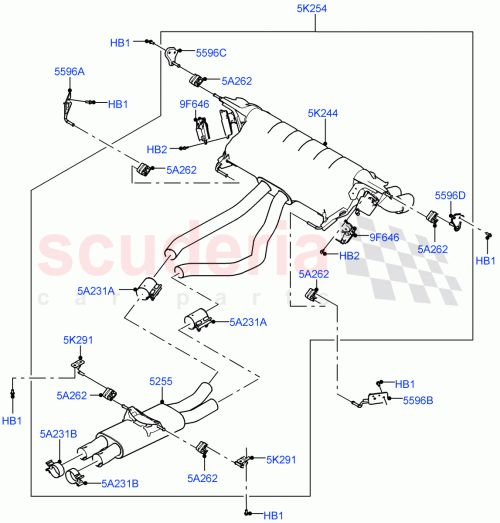 Part Diagram for Land Rover LR163657