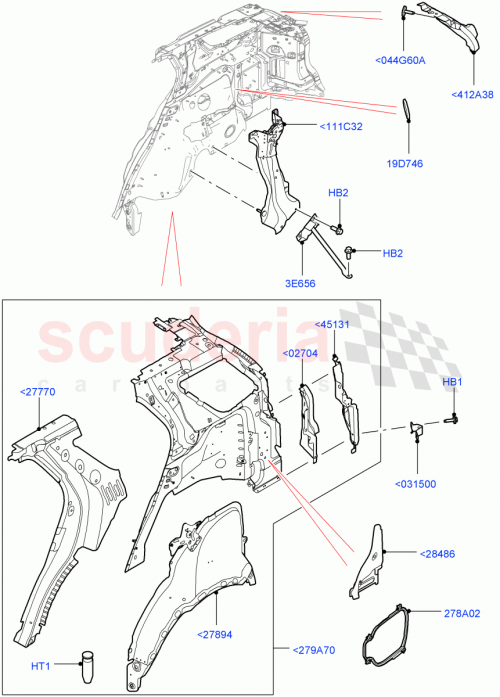 Part Diagram for Land Rover LR061728