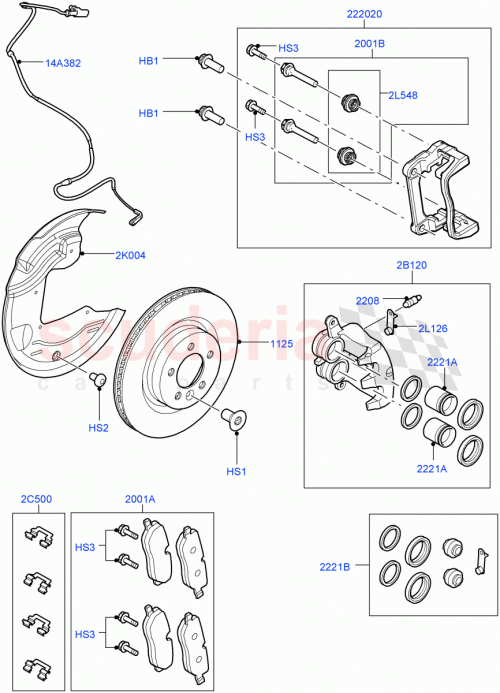 Part Diagram for Land Rover SYP500020