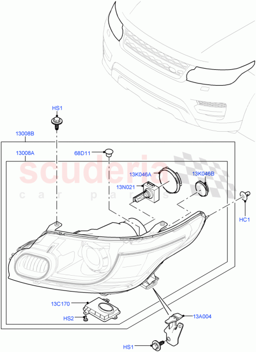Part Diagram for Land Rover LR054702