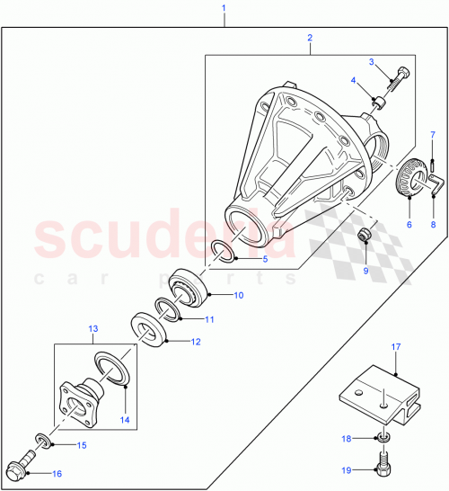 Part Diagram for Land Rover 539707