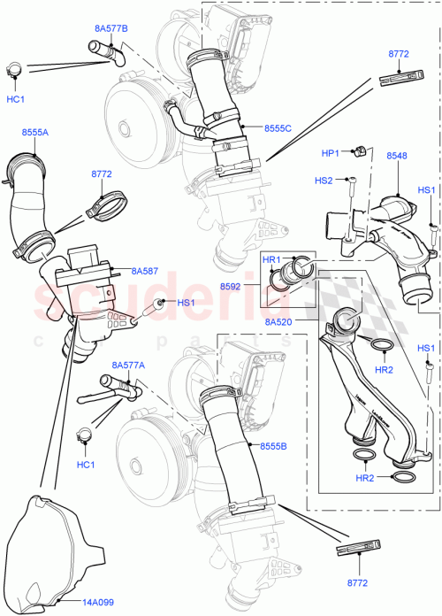 Part Diagram for Land Rover LR010733
