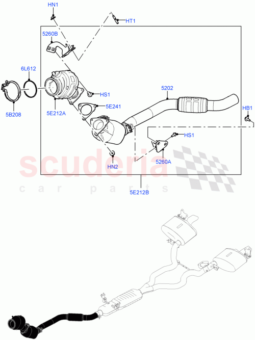 Part Diagram for Land Rover LR121358