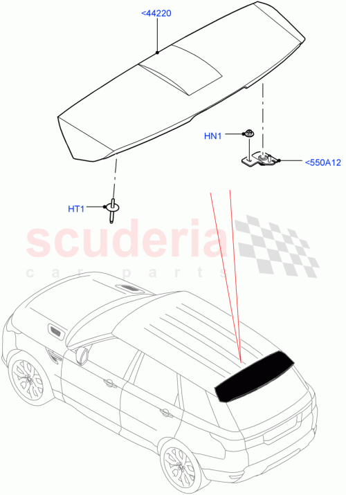 Part Diagram for Land Rover LR055889
