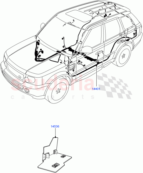 Part Diagram for Land Rover YMC508510