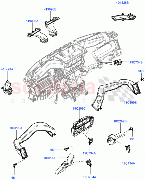 Part Diagram for Land Rover LR100442