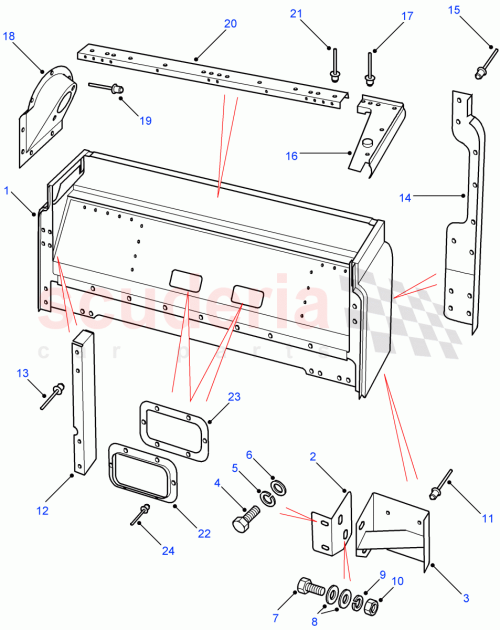 Part Diagram for Land Rover MWC2129