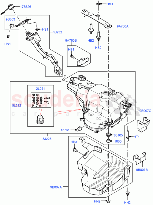 Part Diagram for Land Rover LR141952