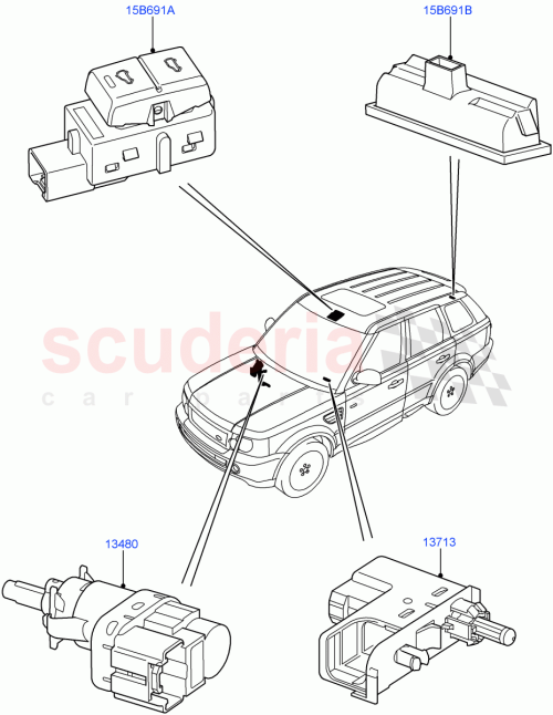 Part Diagram for Land Rover XKB500030