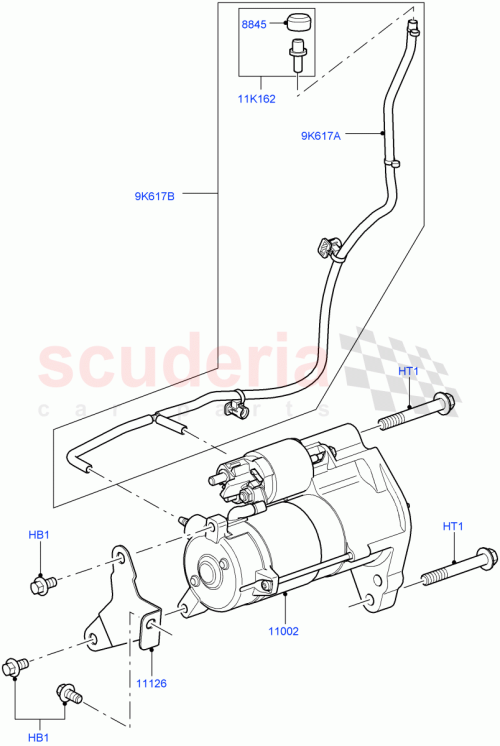 Part Diagram for Land Rover LR010607
