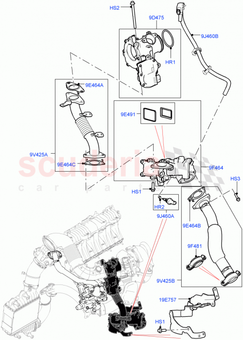 Part Diagram for Land Rover LR077847