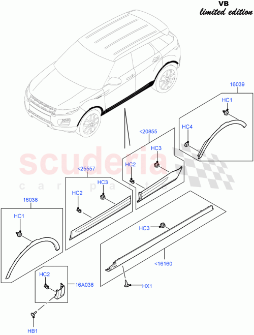 Part Diagram for Land Rover LR043654