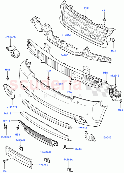 Part Diagram for Land Rover DYP101620