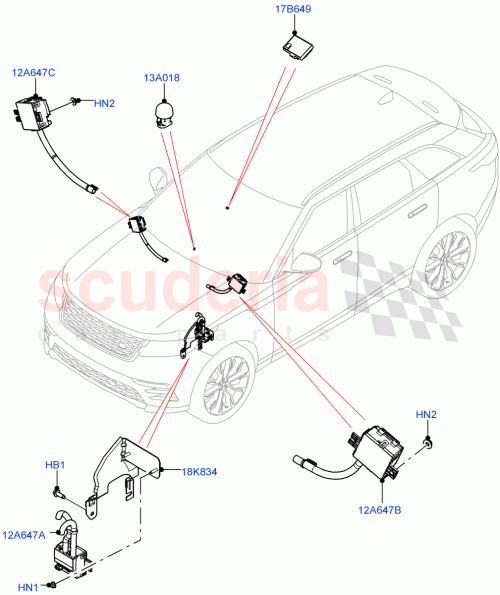 Part Diagram for Land Rover LR161775