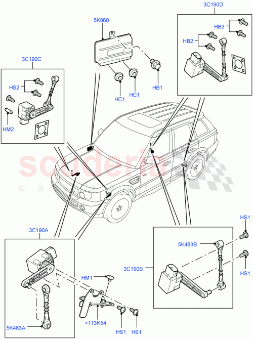 Part Diagram for Land Rover LR020477